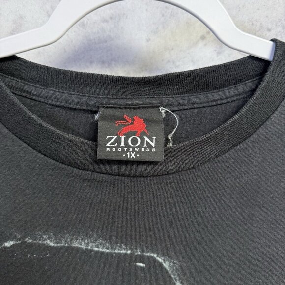Vintage Bob Marley Zion Rootswear T Shirt Mens 1X Band Tee - Picture 3 of 8